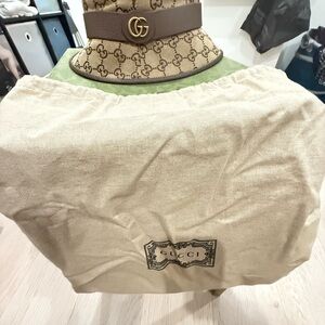 Gucci Brown Monogram Bucket Hat